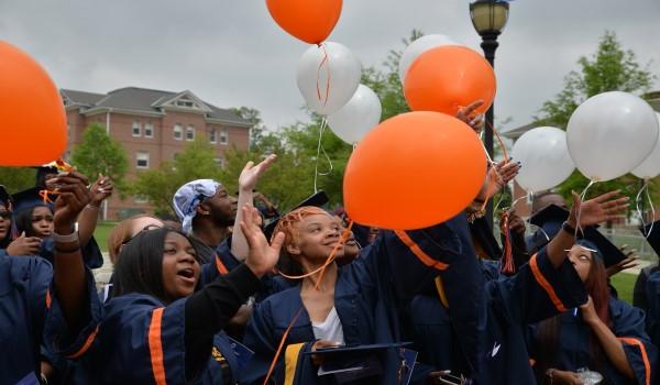 balloons being released